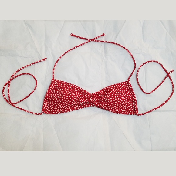 Victoria's Secret Other - Victoria's Secret Bikini Top Red & White Stars XS